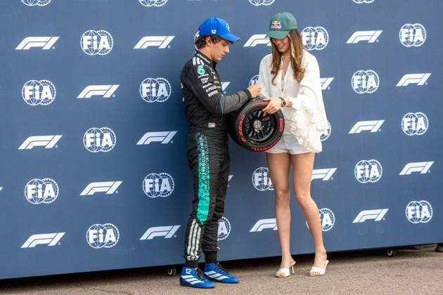 Andrea Kimi Antonelli 12, Mercedes-AMG Petronas F1 Team,Eileen Gu, Freestyle-Skifahrerin, Qualifying, Grosser Preis von Monaco, Motorsport, Herren, Formel 1, 06.06.2026 Monte Carlo Monaco MCO