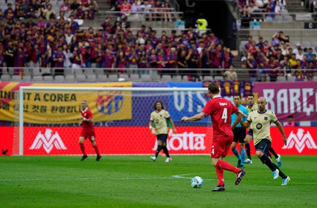 June 7, 2026, Seoul, Mapo-Gu, South Korea: The first half of the Ã¢â‚¬oe2026 Champions Impact in SeoulÃ¢â‚¬Â kicked off on June 6 at the Seoul World Cup Stadium in Mapo, Seoul. The match between the BaroÂßa Legends and the Reds Legends was as intense as a game between professional soccer players. 2026 Champions Impact In Seoul: First Half  - ZUMAk199 0858504993st Copyright: xKimxDohyeonx