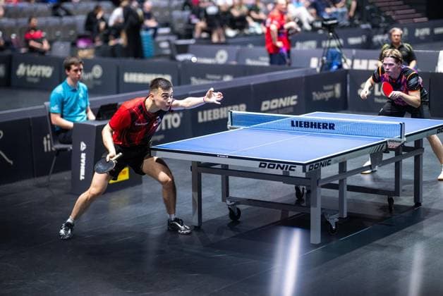 TISCHTENNIS TT-FINALS 2026 IN ERFURT ** NUR FÜR REDAKTIONELLE ZWECKE ** EDITORIAL USE ONLY **<p>06 06 2026-Erfurt: 94. Nationale Deutsche Meisterschaften Damen Herren im Rahmen der Deutschen TT-Finals Achtelfinale Erwachsene-Einzel im Foto: Kay Stumper (Post SV Muehlhausen) ( Deutschland Thueringen Erfurt Copyright: SaschaxFromm