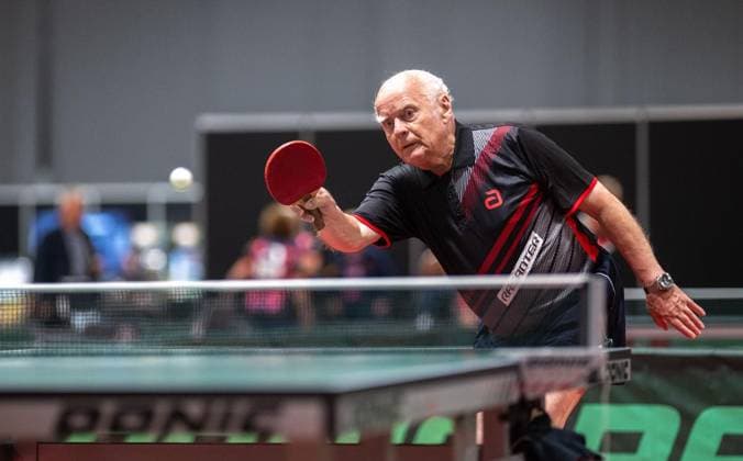 TISCHTENNIS TT-FINALS 2026 IN ERFURT ** NUR FÜR REDAKTIONELLE ZWECKE ** EDITORIAL USE ONLY **<p>06 06 2026-Erfurt: 94. Nationale Deutsche Meisterschaften Damen Herren im Rahmen der Deutschen TT-Finals Gruppenspiele Senioren 90 im Foto: Günter Thiele (SV Erfurt West 90) ( Deutschland Thueringen Erfurt Copyright: SaschaxFromm