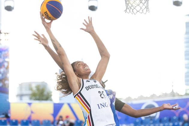 FIBA 3x3 World Cup Ama Degbeon during FIBA 3x3 World Cup Germany vs Azerbaijan match in Warsaw, Poland, on June 6, 2026 Warsaw Poland  Copyright: xFotoxOlimpikx originalFilename:jastrzebowski-fiba3x3w260606_npNmr.jpg
