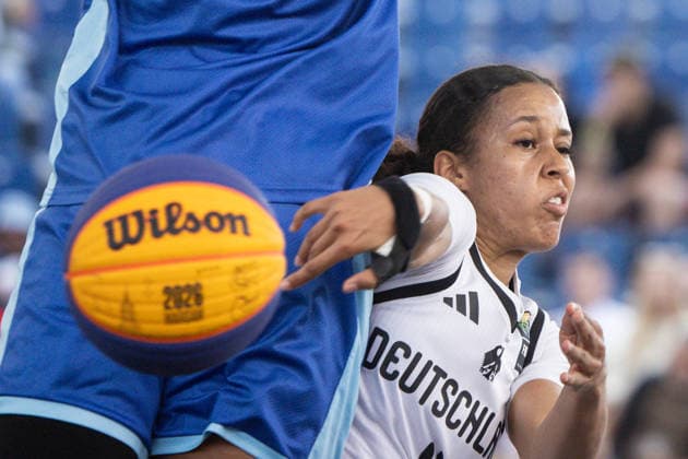 FIBA 3x3 World Cup Brianna Fraser, Laura Zolper during FIBA 3x3 World Cup Germany vs Azerbaijan match in Warsaw, Poland, on June 6, 2026 Warsaw Poland  Copyright: xFotoxOlimpikx originalFilename:jastrzebowski-fiba3x3w260606_npvIp.jpg
