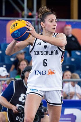 FIBA 3x3 World Cup Marie Reichert during FIBA 3x3 World Cup Germany vs Azerbaijan match in Warsaw, Poland, on June 6, 2026 Warsaw Poland  Copyright: xFotoxOlimpikx originalFilename:jastrzebowski-fiba3x3w260606_npfNs.jpg