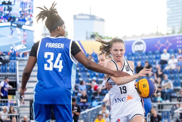 FIBA 3x3 World Cup Brianna Fraser, Britta Daub during FIBA 3x3 World Cup Germany vs Azerbaijan match in Warsaw, Poland, on June 6, 2026 Warsaw Poland  Copyright: xFotoxOlimpikx originalFilename:jastrzebowski-fiba3x3w260606_npox2.jpg