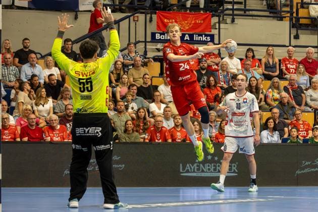 2. HBL (Handball-Bundesliga), Saison 2025 26, 34. Spieltag: Eulen Ludwigshafen gegen TV 05 07 Hüttenberg