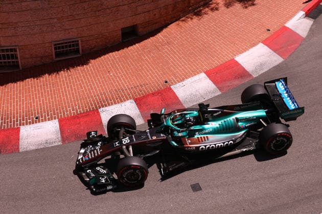 F1 Gran Prix of Monaco Lance Stroll of Aston Martin Aramco Honda on track during qualifying for the F1 Grand Prix of Monaco at Monte-Carlo Circuit on June 6, 2026 in Montecarlo, Monaco. Monaco Monte-Carlo Monaco Copyright: xMarcoxCanonierox
