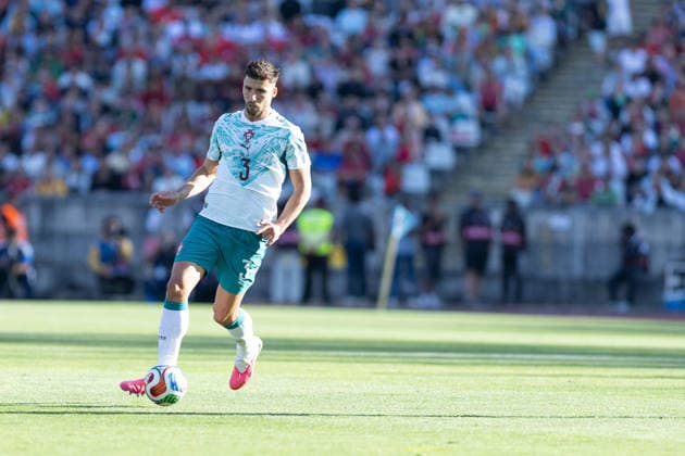 June 6, 2026, Caxias, Lisbon, Portugal: Portugal and Manchester City defender RUBEN DIAS (3) in action during the game for the International Friendly, Länderspiel, Nationalmannschaft game between Portugal vs Chile at Estadio Nacional Soccer 2026: Portugal Vs Chile  - ZUMAs359 20260606_zsp_s359_015 Copyright: xAlexandrexdexSousax