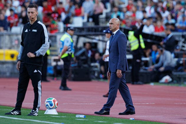 Head Coach Roberto Martinez seen during International Friendly, Länderspiel, Nationalmannschaft game between national teams of Portugal and Chile (Luis Loureiro Ball Raw Images PT) Oeiras Estadio Nacional Portugal Copyright: xLuisxLoureirox luisloureiro_portugal_chile_2526-61