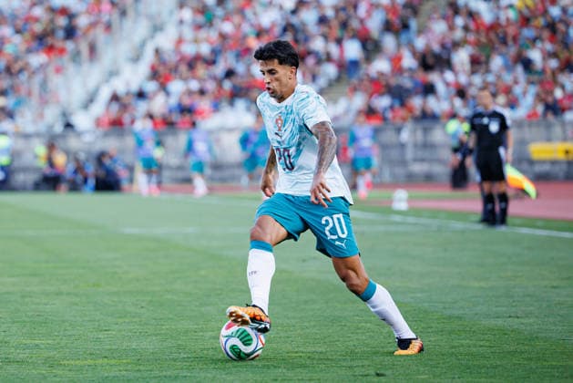 Joao Cancelo seen during International Friendly, Länderspiel, Nationalmannschaft game between national teams of Portugal and Chile (Luis Loureiro Ball Raw Images PT) Oeiras Estadio Nacional Portugal Copyright: xLuisxLoureirox luisloureiro_portugal_chile_2526-65