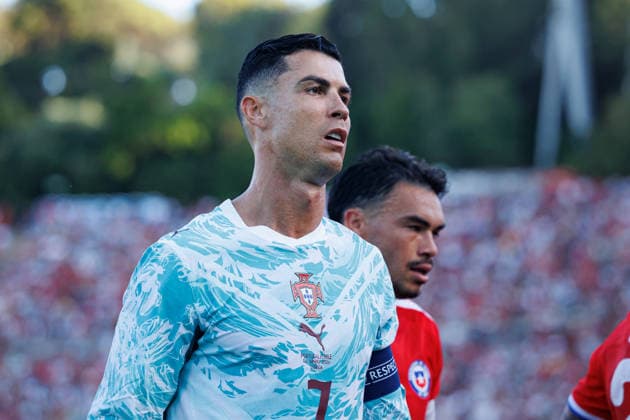 Cristiano Ronaldo seen during International Friendly, Länderspiel, Nationalmannschaft game between national teams of Portugal and Chile (Luis Loureiro Ball Raw Images PT) Oeiras Estadio Nacional Portugal Copyright: xLuisxLoureirox luisloureiro_portugal_chile_2526-76