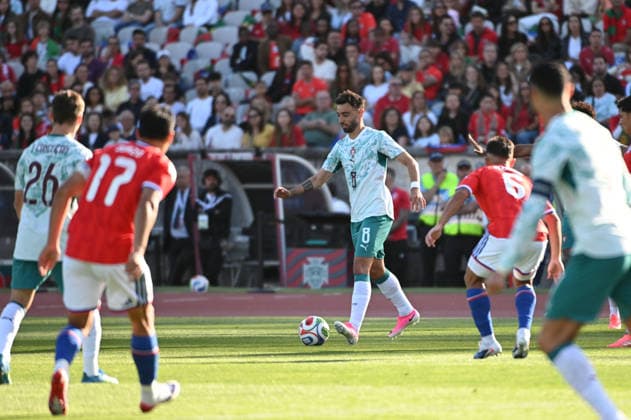 June 6, 2026, Lisbon, Lisbon, Portugal: BRUNO FERNANDES midfielder of Portugal in action during the International Friendly, Länderspiel, Nationalmannschaft match at the Estadio Nacional (Jamor) in Oeiras, Portugal, on June 6, 2026. Lisbon Portugal - ZUMAr238 20260606_zip_r238_010 Copyright: xRicardoxRochax