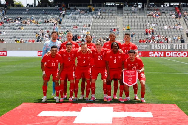 International soccer friendly - Switzerland vs Australia Team Switzerland poses before an International Friendly, Länderspiel, Nationalmannschaft soccer match between Switzerland and Australia in San Diego, California, USA, 06 June 2026. San Diego St. Gallen United States  Copyright: xPETERxKLAUNZERx