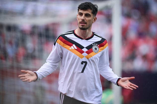 Fussball WM 2026 Testspiel im Chicago 06.06.2026 USA - Deutschland JUBEL Deutschland; Torschuetze zum 0-1 Kai Havertz