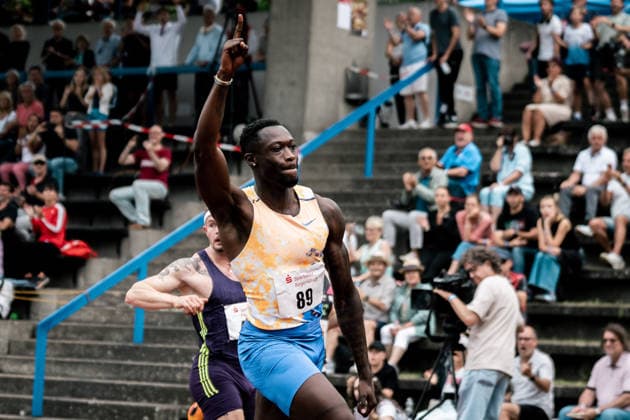 Owen Ansah (Hamburger SV, 89, 100m Maenner), GER, Leichtathletik, Athletics, Sparkassen Gala, Regensburg, 06.06.2026, GER, Leichtathletik, Athletics, Sparkassen Gala, Regensburg, 06.06.2026 Regensburg *** Owen Ansah Hamburger SV, 89, 100m Men , GER, Athletics, Athletics, Sparkassen Gala, Regensburg, 06 06 2026, GER, Athletics, Athletics, Sparkassen Gala, Regensburg, 06 06 2026 Regensburg Copyright: xStefanxMayerx EP_SMR