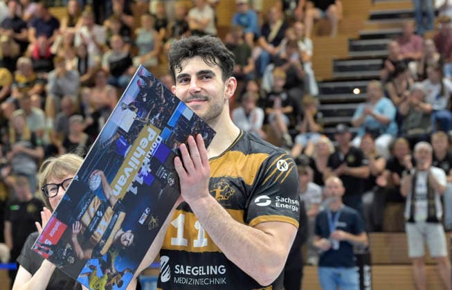 06.06.2026, Dresdens Doruk Pehlivan Verabschiedung, Handball, 2. Bundesliga, letzter Spieltag der Saison, HC Elbflorenz Dresden -Dessau-Rosslauer HV, (c) Dresden