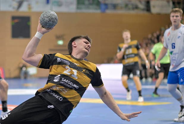 06.06.2026, Dresdens Ediz Aktas wirft, Handball, 2. Bundesliga, letzter Spieltag der Saison, HC Elbflorenz Dresden -Dessau-Rosslauer HV, (c) Dresden