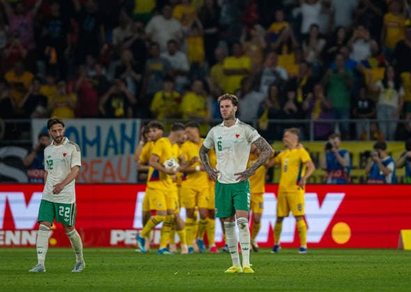 Football - International Friendly, Länderspiel, Nationalmannschaft - Romania v Wales BUCHAREST, ROMANIA - Saturday, June 6, 2026: Wales Joe Rodon reacts as Romania score the first goal during an International Friendly match between Romania and Wales at the Stadionul Steaua. (Photo by Alex Nicodim Propaganda) BUCHAREST Stadionul Steaua BUCHAREST ROMANIA  Copyright: xDavidxRawcliffex P2026-06-06-Romania_Wales-255
