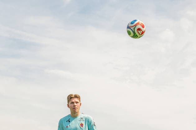260606 Jens Petter Hauge of the Norwegian national football team at a training session during day -5 of the FIFA World Cup, WM, Weltmeisterschaft, Fussball 2026 on June 6, 2026 in Greensboro. Photo: Vegard Grott BILDBYRAN kod VG VG0941 bbeng fotball football soccer fotboll fifa world cup vm fotball-vm norge norway trening träning training practice precamp pre-camp *** 260606 Jens Petter Hauge of the Norwegian national football team at a training session during day 5 of the FIFA World Cup 2026 on June 6, 2026 in Greensboro Photo Vegard Grott BILDBYRAN kod VG VG0941 bbeng fotball football soccer fotboll fifa world cup vm fotball vm norge trening träning training practice precamp pre camp  Copyright: VEGARDxGRoTT BB260606VG024