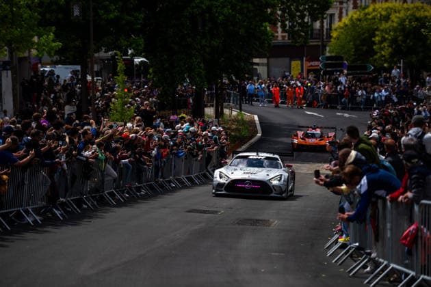 24 HEURES DU MANS 2026 - CITY CENTRE PARADE 62 AL-KHELAIFI Abdulla (qat), HANSES Julian (ger), ALESI Giuliano (fra), Team Qatar by Iron Lynx, Mercedes-AMG LMGT3 62, LM GT3, action during the City Center Parade of the 24 Hours of Le Mans 2026, 3rd round of the 2026 FIA World Endurance Championship, on June 6, 2026 in Le Mans, France - Le MansFrance  Copyright: xMariusxHeckerx