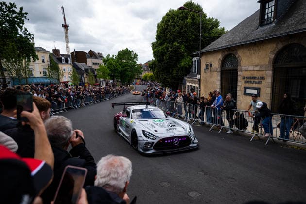 24 HEURES DU MANS 2026 - CITY CENTRE PARADE 62 AL-KHELAIFI Abdulla (qat), HANSES Julian (ger), ALESI Giuliano (fra), Team Qatar by Iron Lynx, Mercedes-AMG LMGT3 62, LM GT3, action during the City Center Parade of the 24 Hours of Le Mans 2026, 3rd round of the 2026 FIA World Endurance Championship, on June 6, 2026 in Le Mans, France - Le MansFrance  Copyright: xMariusxHeckerx