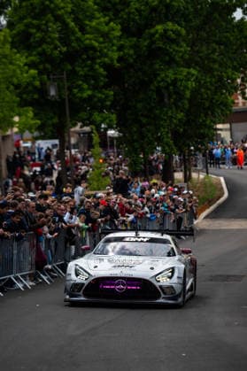 24 HEURES DU MANS 2026 - CITY CENTRE PARADE 62 AL-KHELAIFI Abdulla (qat), HANSES Julian (ger), ALESI Giuliano (fra), Team Qatar by Iron Lynx, Mercedes-AMG LMGT3 62, LM GT3, action during the City Center Parade of the 24 Hours of Le Mans 2026, 3rd round of the 2026 FIA World Endurance Championship, on June 6, 2026 in Le Mans, France - Le MansFrance  Copyright: xMariusxHeckerx