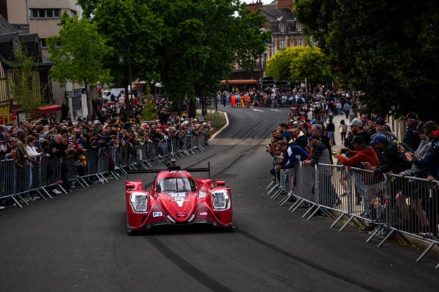 24 HEURES DU MANS 2026 - CITY CENTRE PARADE 99 HYETT PJ (usa), ALLEN James (aus), CAMERON Dane (usa), AO by TF, Oreca 07 Gibson 99, Rockie the Pegasus, LMP2 Pro-AM, portrait during the City Center Parade of the 24 Hours of Le Mans 2026, 3rd round of the 2026 FIA World Endurance Championship, on June 6, 2026 in Le Mans, France - Le MansFrance  Copyright: xMariusxHeckerx