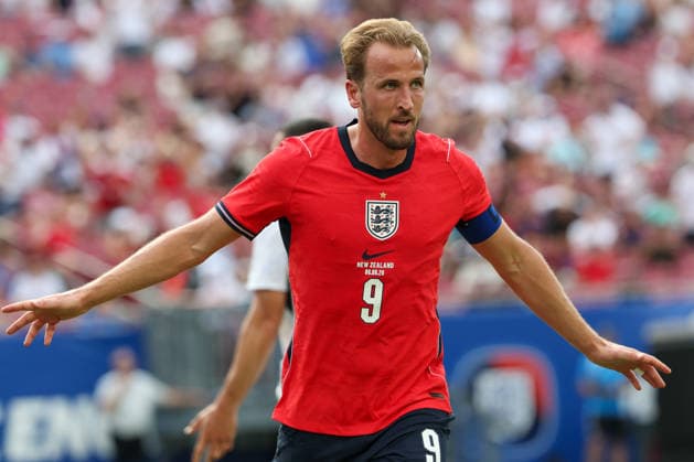 RECORD DATE NOT STATED 6th June 2026; Raymond James Stadium, Tampa, Florida, United States of America; Friendly International Football, England versus New Zealand; Harry Kane of England celebrates after scoring in extra time of the first half to go up 1-0 DavidxBuono