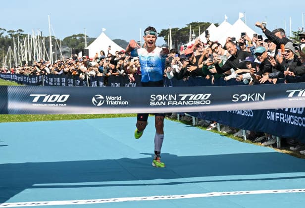 Sokin Escape From Alcatraz Triathlon - T100 San Francisco 2026 SAN FRANCISCO, CA - JUNE 6: Germany’s Rico Bogen wins The Sokin Escape From Alcatraz Triathlon - T100 at Marina Blvd in San Francisco, California, United States on June 6, 2026. Tayfun Coskun Anadolu California United States. Editorial use only. Please get in touch for any other usage.  Copyright: x2026xAnadoluxTayfunxCoskunx