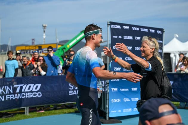 Sokin Escape From Alcatraz Triathlon - T100 San Francisco 2026 SAN FRANCISCO, CA - JUNE 6: Germany’s Rico Bogen wins The Sokin Escape From Alcatraz Triathlon - T100 at Marina Blvd in San Francisco, California, United States on June 6, 2026. Tayfun Coskun Anadolu California United States. Editorial use only. Please get in touch for any other usage.  Copyright: x2026xAnadoluxTayfunxCoskunx
