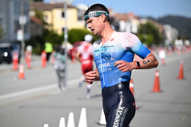 Sokin Escape From Alcatraz Triathlon - T100 San Francisco 2026 SAN FRANCISCO, CA - JUNE 6: Germany’s Rico Bogen wins The Sokin Escape From Alcatraz Triathlon - T100 at Marina Blvd in San Francisco, California, United States on June 6, 2026. Tayfun Coskun Anadolu California United States. Editorial use only. Please get in touch for any other usage.  Copyright: x2026xAnadoluxTayfunxCoskunx