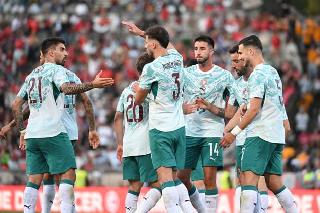 June 6, 2026, Lisbon, Lisbon, Portugal: Players of Portugal celebrate the goal during the International Friendly, Länderspiel, Nationalmannschaft match at the Estadio Nacional (Jamor) in Oeiras, Portugal, on June 6, 2026. Lisbon Portugal - ZUMAr238 20260606_zip_r238_044 Copyright: xRicardoxRochax