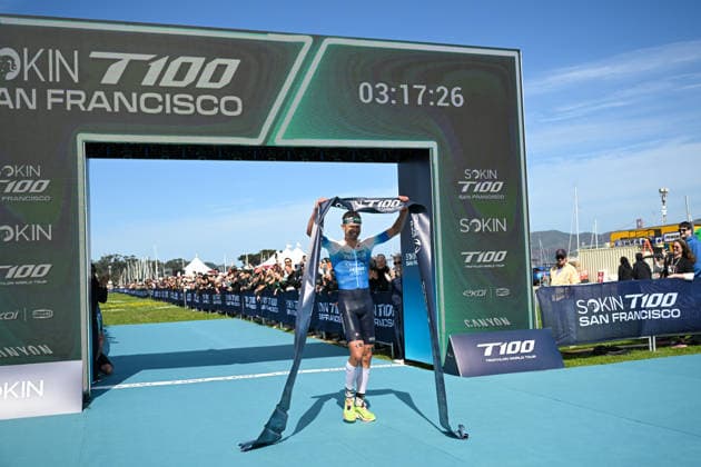 Sokin Escape From Alcatraz Triathlon - T100 San Francisco 2026 SAN FRANCISCO, CA - JUNE 6: Germany’s Rico Bogen wins The Sokin Escape From Alcatraz Triathlon - T100 at Marina Blvd in San Francisco, California, United States on June 6, 2026. Tayfun Coskun Anadolu California United States. Editorial use only. Please get in touch for any other usage.  Copyright: x2026xAnadoluxTayfunxCoskunx