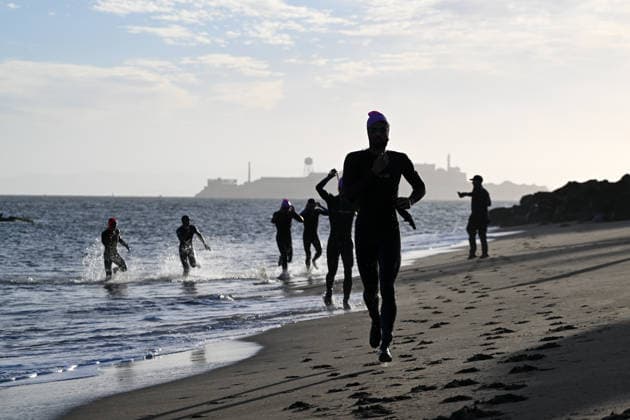 Sokin Escape From Alcatraz Triathlon - T100 San Francisco 2026 SAN FRANCISCO, CA - JUNE 6: The Sokin Escape From Alcatraz Triathlon 2026 - T100 is held at Marina Blvd in San Francisco, California, United States on June 6, 2026. Tayfun Coskun Anadolu California United States. Editorial use only. Please get in touch for any other usage.  Copyright: x2026xAnadoluxTayfunxCoskunx