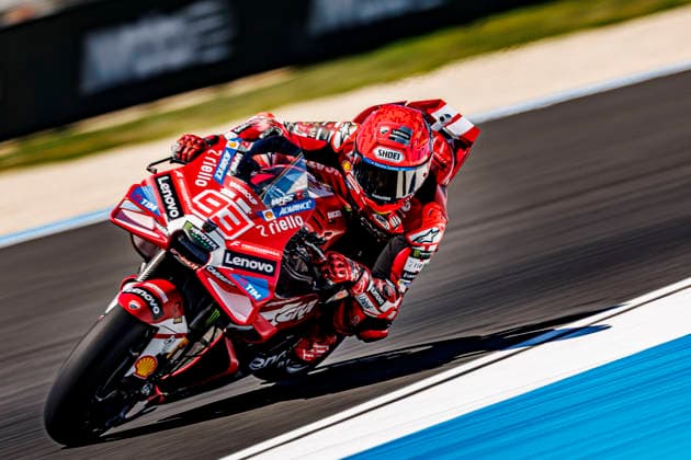 MotoGP of Hungary - Sprint & Qualifying Number 93 Ducati Lenovo Team rider Marc Marquez during qualifying at the 2026 Grand Prix of Hungary. Balatonfokajar, Balatonfokajar Hungary  Copyright: xStephenxBlackberryx originalFilename:blackberry-2026gran260606_npkMu.jpg