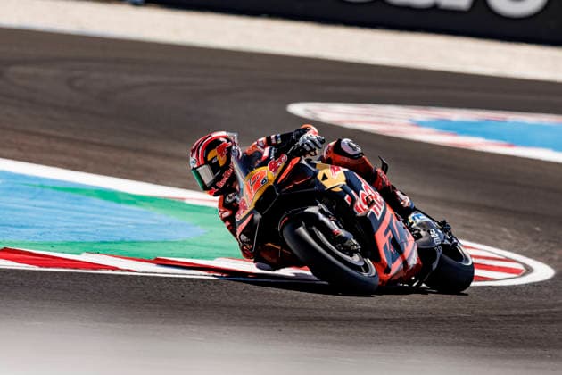 MotoGP of Hungary - Sprint & Qualifying Number 12 Red Bull KTM Tech3 rider Maverick Vinales participates in qualifying at the 2026 Grand Prix of Hungary. Balatonfokajar, Balatonfokajar Hungary  Copyright: xStephenxBlackberryx originalFilename:blackberry-2026gran260606_nprLO.jpg