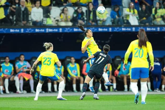 Neo Quimica Sao Paulo (SP), 06 06 2026 - BRAZIL X UNITED STATES (USA): Match between Brazil and the United States (USA), a friendly match of the 2026 Women s national team, Nationalteam taking place in Sao Paulo (SP), this Saturday (06), on the Neo Quimica Arena pitch. (Photo: Marco Miatelo Photo Premium SPP) Marco Miatelo (Marco Miatelo SPP)  Copyright: xMarcoxMiatelox xSPPx spp-en-MaMi-marco_miatelo_photo_premium_489316