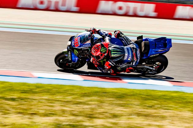 MotoGP of Hungary - Sprint & Qualifying Number 20 Monster Energy Yamaha MotoGP rider Fabio Quartararo during qualifying at the 2026 Grand Prix of Hungary. Balatonfokajar, Balatonfokajar Hungary  Copyright: xStephenxBlackberryx originalFilename:blackberry-2026gran260606_nplqI.jpg