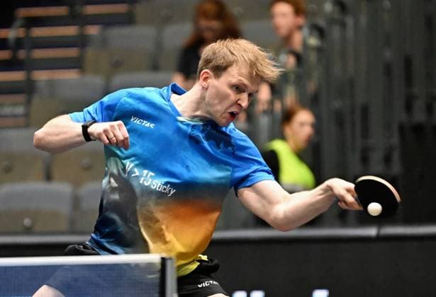 Benedikt Duda vom TTC Schwalbe Bergneustadt steht im DM-Halbfinale Benedikt Duda vom TTC Schwalbe Bergneustadt steht im DM-Halbfinale - LOTTO Thüringen TT-Finals 2026 in Erfurt. Deutsche Meisterschaften der Damen und Herren am 6. Juni 2026 in der Messe Erfurt. Erfurt Messe Erfurt Thüringen Deutschland