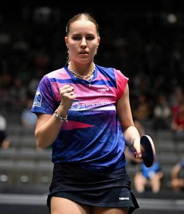 Titelverteidigerin Annett Kaufmann (SV DJK Kolbermoor) zieht erneut in das DM-Halbfinale der Damen ein - Titelverteidigerin Annett Kaufmann (SV DJK Kolbermoor) zieht erneut in das DM-Halbfinale der Damen ein - LOTTO Thüringen TT-Finals 2026 in Erfurt. Deutsche Meisterschaften der Damen und Herren am 6. Juni 2026 in der Messe Erfurt. Erfurt Messe Erfurt Thüringen Deutschland