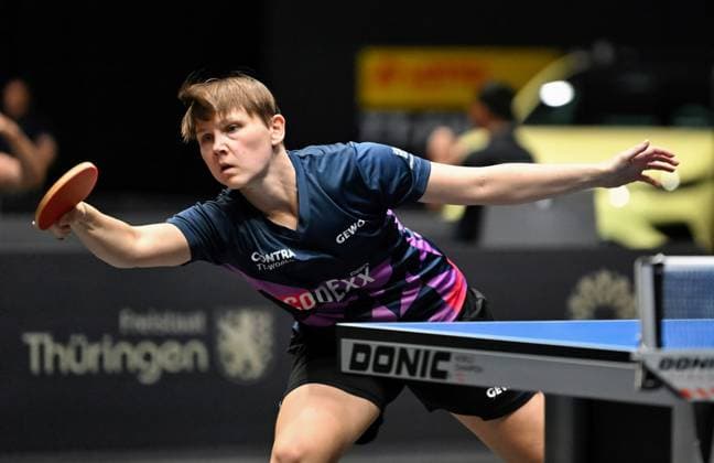 Nina Mittelham vom ttc berlin eastside steht im DM-Halbfinale Nina Mittelham vom ttc berlin eastside steht im DM-Halbfinale - LOTTO Thüringen TT-Finals 2026 in Erfurt. Deutsche Meisterschaften der Damen und Herren am 6. Juni 2026 in der Messe Erfurt. Erfurt Messe Erfurt Thüringen Deutschland