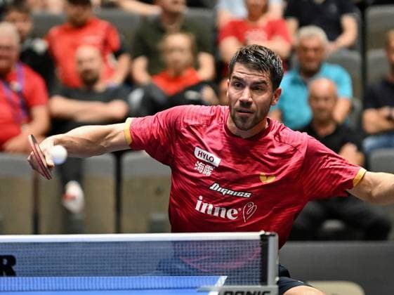 Patrick Franziska vom 1. FC Saarbrücken-TT steht im Halbfinale der Deutschen Meisterschaften Patrick Franziska vom 1. FC Saarbrücken-TT steht im Halbfinale und will erstmals den Titel holen - LOTTO Thüringen TT-Finals 2026 in Erfurt. Deutsche Meisterschaften der Damen und Herren am 6. Juni 2026 in der Messe Erfurt. Erfurt Messe Erfurt Thüringen Deutschland