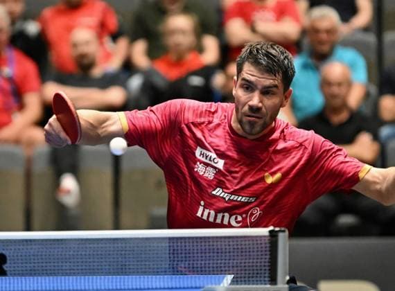 Patrick Franziska vom 1. FC Saarbrücken-TT steht im Halbfinale der Deutschen Meisterschaften Patrick Franziska vom 1. FC Saarbrücken-TT steht im Halbfinale und will erstmals den Titel holen - LOTTO Thüringen TT-Finals 2026 in Erfurt. Deutsche Meisterschaften der Damen und Herren am 6. Juni 2026 in der Messe Erfurt. Erfurt Messe Erfurt Thüringen Deutschland