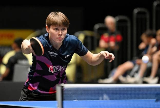 Nina Mittelham vom ttc berlin eastside steht im DM-Halbfinale Nina Mittelham vom ttc berlin eastside steht im DM-Halbfinale - LOTTO Thüringen TT-Finals 2026 in Erfurt. Deutsche Meisterschaften der Damen und Herren am 6. Juni 2026 in der Messe Erfurt. Erfurt Messe Erfurt Thüringen Deutschland