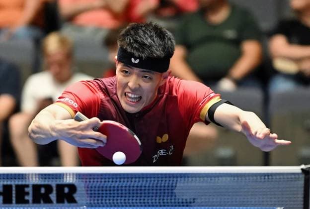 Dang Qiu von Borussia Düsseldorf steht im DM-Halbfinale Dang Qiu von Borussia Düsseldorf steht im DM-Halbfinale - LOTTO Thüringen TT-Finals 2026 in Erfurt. Deutsche Meisterschaften der Damen und Herren am 6. Juni 2026 in der Messe Erfurt. Erfurt Messe Erfurt Thüringen Deutschland