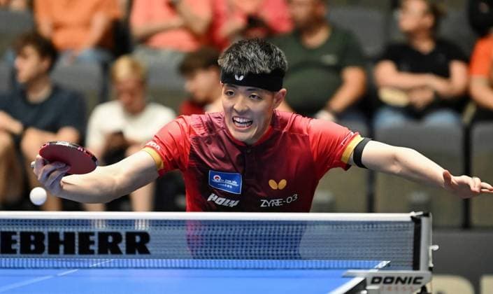 Dang Qiu von Borussia Düsseldorf steht im DM-Halbfinale Dang Qiu von Borussia Düsseldorf steht im DM-Halbfinale - LOTTO Thüringen TT-Finals 2026 in Erfurt. Deutsche Meisterschaften der Damen und Herren am 6. Juni 2026 in der Messe Erfurt. Erfurt Messe Erfurt Thüringen Deutschland