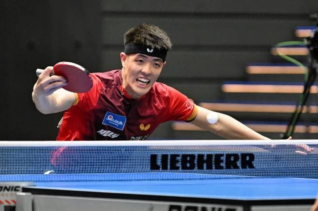 Dang Qiu von Borussia Düsseldorf steht im DM-Halbfinale Dang Qiu von Borussia Düsseldorf steht im DM-Halbfinale - LOTTO Thüringen TT-Finals 2026 in Erfurt. Deutsche Meisterschaften der Damen und Herren am 6. Juni 2026 in der Messe Erfurt. Erfurt Messe Erfurt Thüringen Deutschland