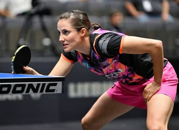 Die Weltranglistenneunte Sabine Winter (TSV Dachau) steht im DM-Halbfinale Die Weltranglistenneunte Sabine Winter (TSV Dachau) besiegt U15-Weltmeisterin Koharu Itagaki steht im DM-Halbfinale - LOTTO Thüringen TT-Finals 2026 in Erfurt. Deutsche Meisterschaften der Damen und Herren am 6. Juni 2026 in der Messe Erfurt. Erfurt Messe Erfurt Thüringen Deutschland