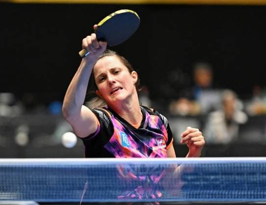 Die Weltranglistenneunte Sabine Winter (TSV Dachau) steht im DM-Halbfinale Die Weltranglistenneunte Sabine Winter (TSV Dachau) besiegt U15-Weltmeisterin Koharu Itagaki steht im DM-Halbfinale - LOTTO Thüringen TT-Finals 2026 in Erfurt. Deutsche Meisterschaften der Damen und Herren am 6. Juni 2026 in der Messe Erfurt. Erfurt Messe Erfurt Thüringen Deutschland