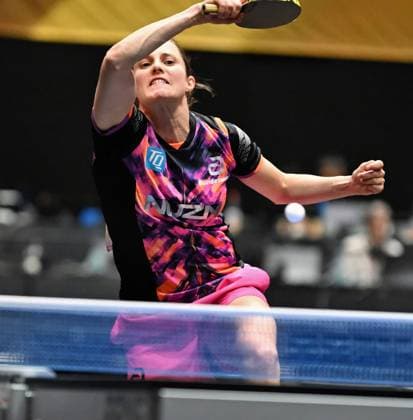 Die Weltranglistenneunte Sabine Winter (TSV Dachau) steht im DM-Halbfinale Die Weltranglistenneunte Sabine Winter (TSV Dachau) besiegt U15-Weltmeisterin Koharu Itagaki steht im DM-Halbfinale - LOTTO Thüringen TT-Finals 2026 in Erfurt. Deutsche Meisterschaften der Damen und Herren am 6. Juni 2026 in der Messe Erfurt. Erfurt Messe Erfurt Thüringen Deutschland