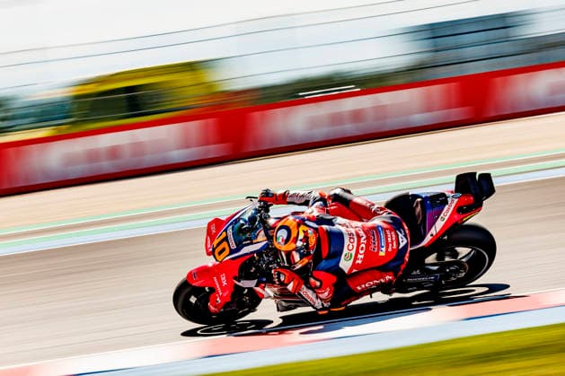 MotoGP of Hungary - Sprint & Qualifying Number 10 Honda HRC Castrol rider Luca Marini during qualifying at the 2026 Grand Prix of Hungary. Balatonfokajar, Balatonfokajar Hungary  Copyright: xStephenxBlackberryx originalFilename:blackberry-2026gran260606_npZw8.jpg